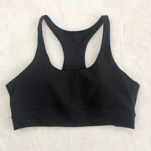 Zella Black Ribbed Sports Bra